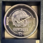 Wincraft Dallas Cowboys Nfl Wall Clock Blue/silver/white Football. Fixed Price $29.99.