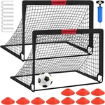 Kids Soccer Goals For Backyard Set - 2 Of 4' X 3' Portable Training. Fixed Price $54.99.
