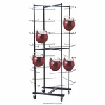 Champion Sports Rolling Football Helmet Rack Fbwr - New!. Fixed Price $255.00.