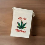 Let Get Mistlestoned Canvas Pouche 420 Gift Bag W/ Drawstring 3.5. Fixed Price $7.98.