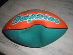 Miami Dolphins Pre-owned Wilson Youth Rubber Team Logo Football. Fixed Price $5.00.