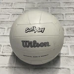 Wilson Soft Play Volleyball White Official Size Durable Recreational Guc. Fixed Price $7.69.