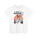 He Is Rizzin T-shirt Basketball Street Style Hoops Court Graphic Tee. Fixed Price $24.99.