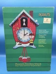 Mark Feldstein, Peanuts Christmas Linus And Lucy Song Cuckoo Clock, Red, 17 Inch. Fixed Price $49.99.