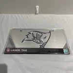 Nfl Tampa Bay Buccaneers Laser Tag License Plate Mirror Acrylic Chrome Rico New. Fixed Price $18.99.