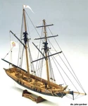 Mamoli Black Prince Privateer 1775 Ben Franklin Wood Ship Kit Model New Mib. Fixed Price $139.00.