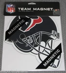Nfl Houston Texans 8 Inch Auto Magnet Helmet Shaped By Fremont Die. Fixed Price $9.95.