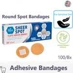 100 Round Spot Bandages Aid Sterile Small Latex Free. Fixed Price $8.85.