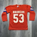 Vintage Denver Broncos Nfl Rawlings Jersey 3/4 Sleeve Shirt Youth M 10-12 Usa. Fixed Price $32.99.