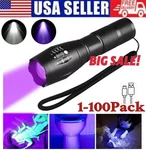 Uv Flashlight Black Super Bright 120000LM Torch Ultra Violet Lamp Led. Fixed Price $409.16.