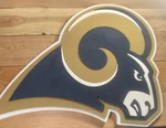 Nfl St. Louis Rams 3D Fan Foam Logo Wall Sign. Fixed Price $15.00.