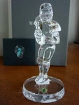 Waterford Crystal Football Player Figurine Sculpture - New Box!. Fixed Price $129.95.