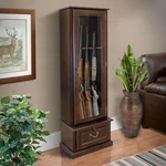 American Furniture Classics Glass Door 8 Gun Display Cabinet - Brown. Fixed Price $289.67.