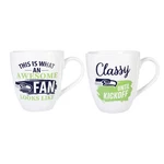 Seattle Seahawks Coffee Mug 17OZ Ceramic 2 Piece Set With Gift Box. Fixed Price $43.04.