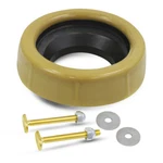 Toilet Gasket W/ Flange Universal Fit 3"&4" Bowl Waste Line, With Bolts. Fixed Price $7.99.