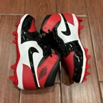 Nike Air Jordan Mid Td Bred Toe Football Cleats Gym FJ6805-601, Men 10. Fixed Price $49.99.