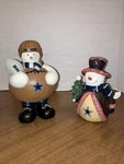 Lot Of 2 Forever Collectibles Nfl Dallas Cowboys Snowmen Fan Memorabilia. Fixed Price $32.50.