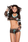 Elegant Moments - 8688 Football Fantasy Mesh Set Black. Fixed Price $35.38.