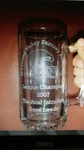 Fantasy Football Championship Trophy 25OZ Glass Mug. Fixed Price $20.00.