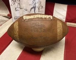 Vintage 1960S Wilson Leather Official Football Tommy Mason F1430 Display. Fixed Price $78.32.