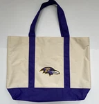 Nfl Football Baltimore Ravens Lightweight Canvas Tote Bag Forever Collectibles. Fixed Price $7.99.