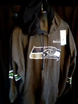 Seattle Seahawks Men's Majestic Big Tall Zip Sweatshirt 6X. Fixed Price $45.99.