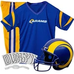 Los Angeles Rams Youth Uniform Set Costume Jersey Helmet Pants, Franklin, Small. Fixed Price $49.99.