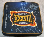 2004 Nfl Super Bowl Xxxviii 38 Seat Cushion + Live Audio Coverage Radio. Fixed Price $22.00.
