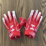 Men Size Large Under Armour Ua F6 Skill Position Football Gloves 1304694 Red. Fixed Price $18.75.