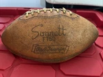 Vintage Sonnett FT50 Red Grange Cowhide Football. Fixed Price $500.00.