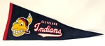 Cleveland Indians Chief Wahoo Throwback Wool Pennant Winning Streak Cooperstown. Fixed Price $89.95.