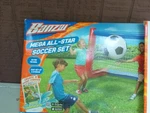 Banzai Mega All-star Soccer Set With Inflatable Goal Net And Ball. Fixed Price $14.00.