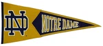 Notre Dame Embroidered Wool Pennant Winning Streak Sports 32 Inches. Fixed Price $7.50.