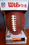 Wilson Nfl Composite Leather Junior Football With Air Pump And Tee New In Box. Fixed Price $16.96.