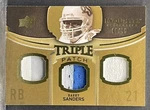 2010 Upper Deck Exquisite Barry Sanders Game-worn Triple Patch Jersey Relic /75. Fixed Price $129.95.