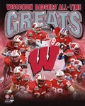 Wisconsin Badgers All-time Greats Glossy 8X10 Photo Jj Watt Ron Dayne Lee Evans. Fixed Price $5.99.