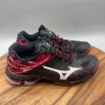 Mizuno Wave Lightning Shoes Womens 9 Black Red Volleyball Court Running Athletic. Fixed Price $24.49.