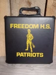 Vintage Freedom H.s. Patriots Brown Seat / Bleacher Cushion Pad. Fixed Price $20.99.