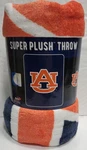 Auburn Tigers 46" By 60" Micro Raschel Throw Blanket - Ncaa. Fixed Price $22.99.