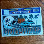 Wincraft Miami Dolphins Wall Clings Nfl Helmet Logo Decals 1996 Nos. Fixed Price $7.87.