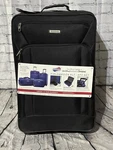 American Tourister Fieldbrook Xlt 4 Piece Softside Luggage Set Travel Bags Black. Fixed Price $72.95.