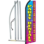 Party Rentals Flag With Pole And Spike. Fixed Price $73.45.