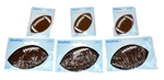 Simplicity Football Patch Lot Of 6 Faux Leather Embroidered Iron Sm & Lg New. Fixed Price $14.99.