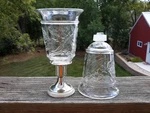 2 Homco 11346-BD Dogwood Votive Cup Candle Holders W/new Grommets Peglite. Fixed Price $17.95.
