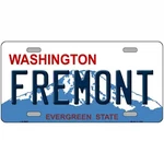 Fremont Washington Metal Novelty Mini Plate Size Tag Sign Car Truck Wall Home. Fixed Price $19.98.