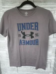 Under Armour T-shirt Boys Large Youth Vintage Logo Tetra Gray Short Sleeve New. Fixed Price $6.99.