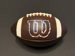 Wilson Gst Official Collegiate Size Football Red White Blue - Prepped. Fixed Price $160.00.