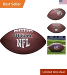 Wilson Nfl Mvp Football - Durable, Soft Cover For Backyard Fun & Practice. Fixed Price $25.76.