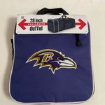 Nfl Baltimore Ravens 28 Expandable Duffel Bag Purple Gym Equipment Embroidered. Fixed Price $19.99.