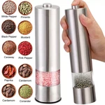 2PCS Electric Salt Pepper Grinder Mill Shakers Set Adjustable Stainless Steel. Fixed Price $7.19.